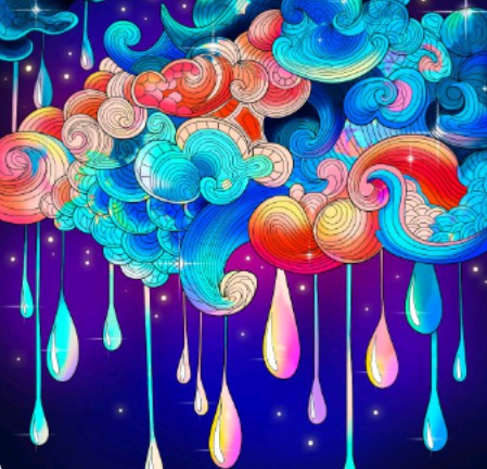 nube mandala colors raimbow cute cloud
