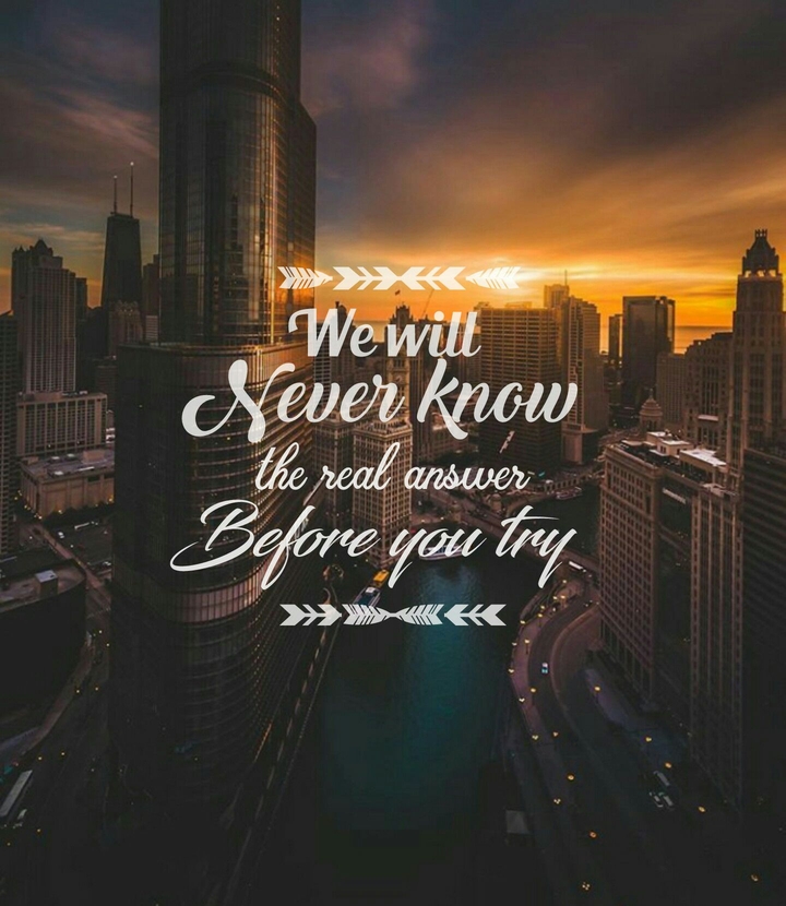 Never know