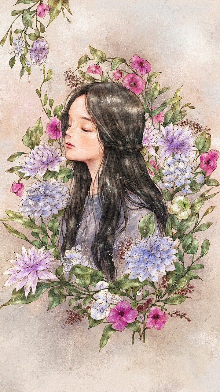 아련한 슬픔여자
