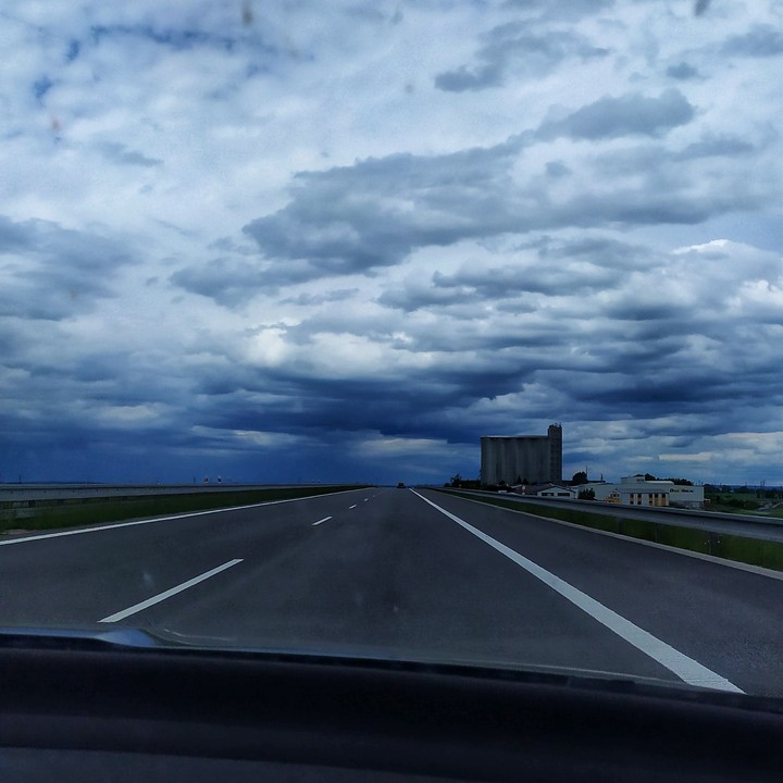 on road