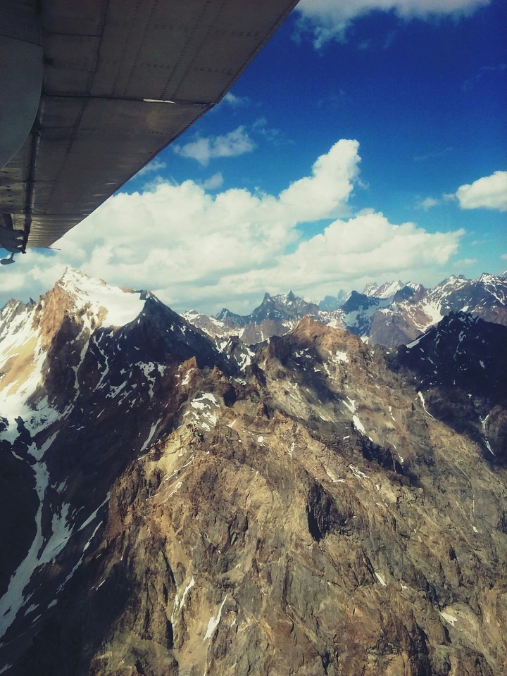 A flight over the mountains