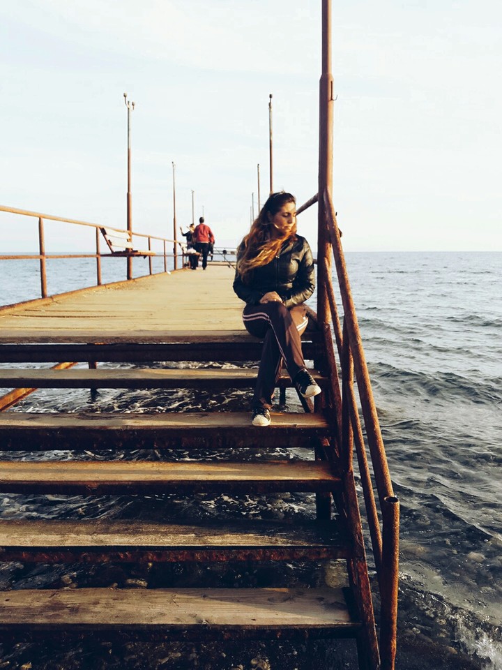 A girl is from the sea..