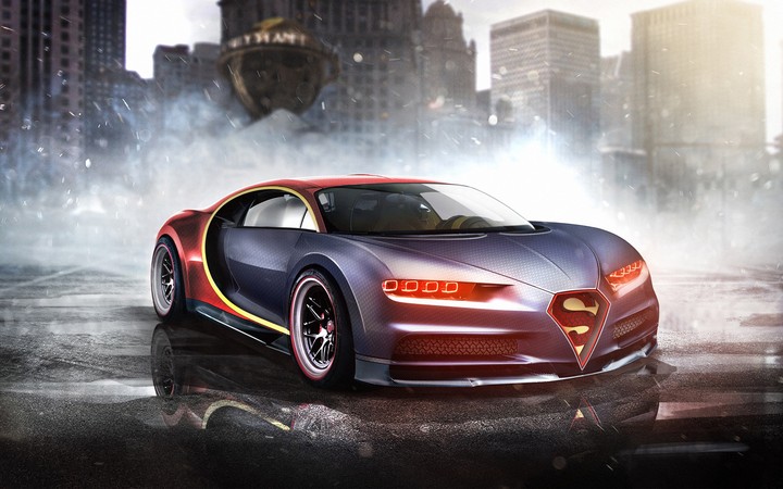 Bugatti of super man,s car