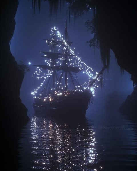 тапети Midnight, Sailboat