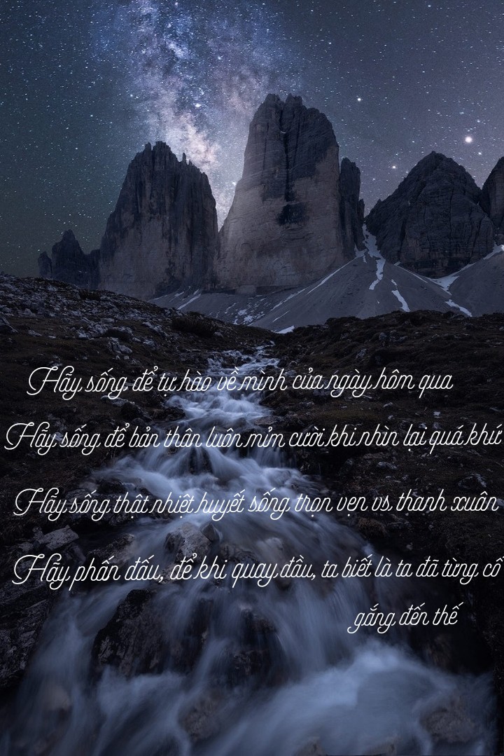 Hãy sống...