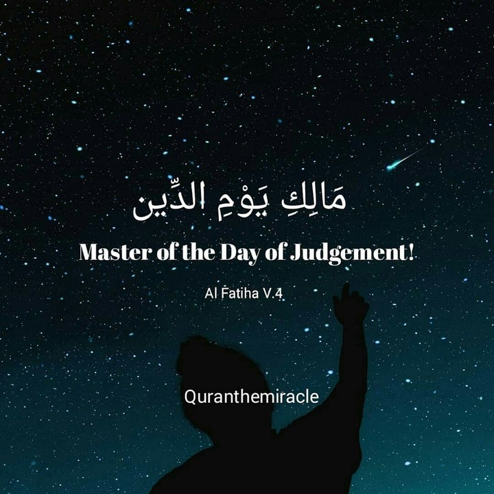 ALLAH IS THE MASTER OF DAY OF JUDGMENT