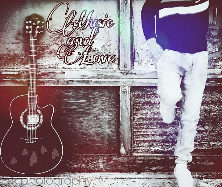 Music and love guitar