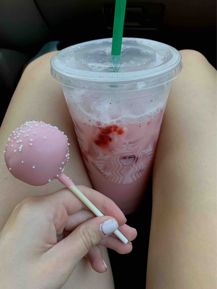 Pink Drink & Cake Pop