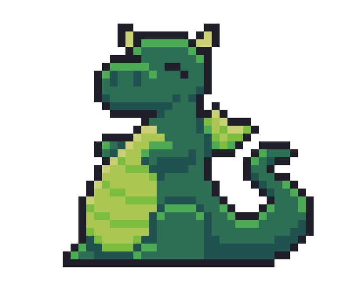 pixel dragon