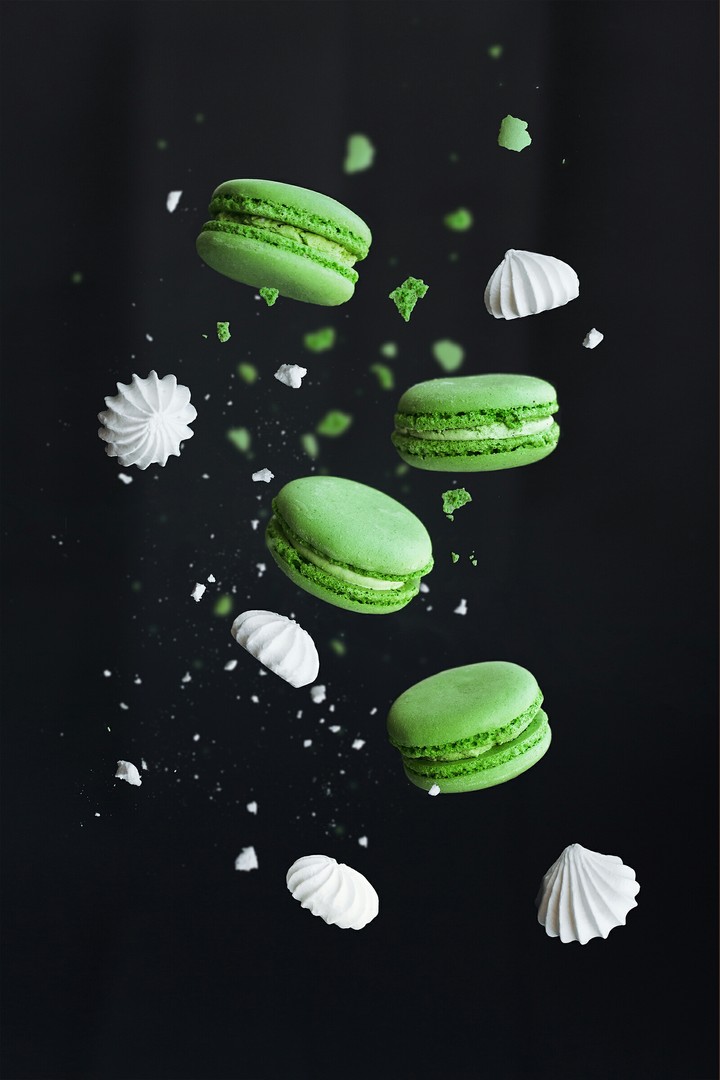 Green macaroons