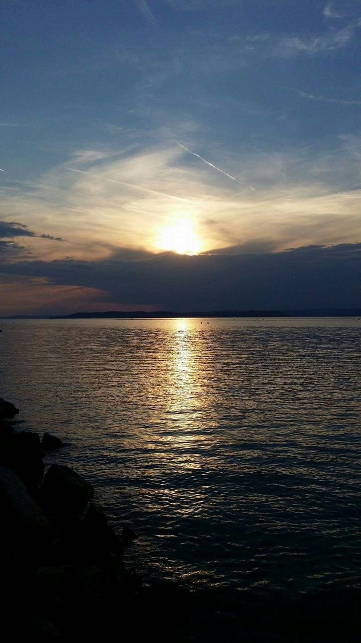 Beautiful Sunset in Siófok,Hungary.