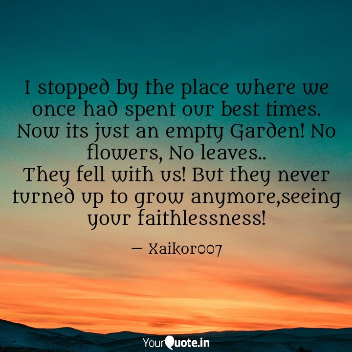 faith was all i needed!