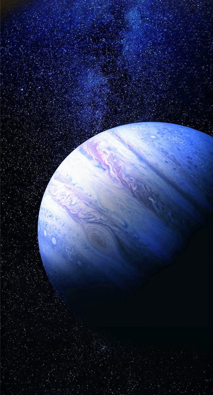 planète avec ses étoiles