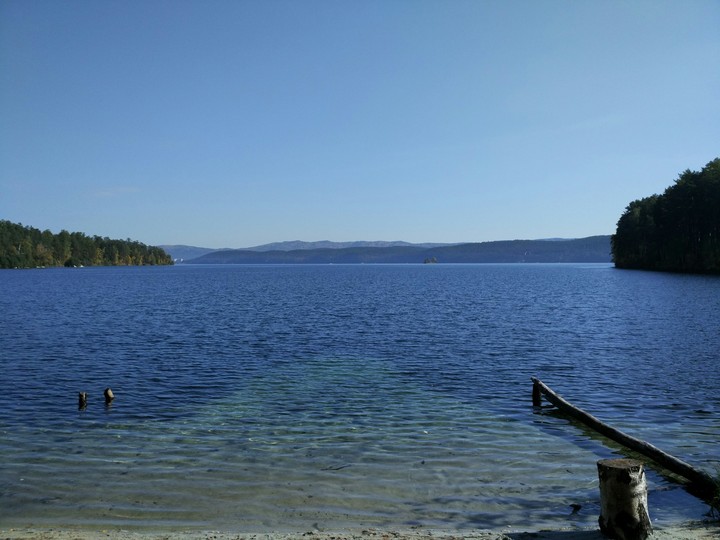 Turgoyak lake. South of the Ural mountains.