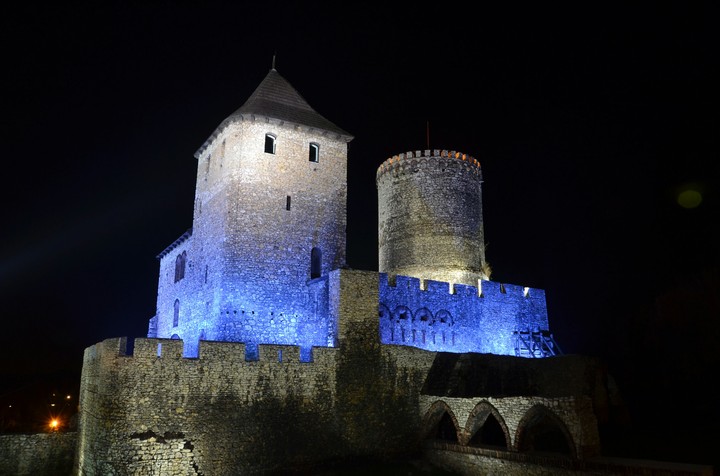 Castle at night