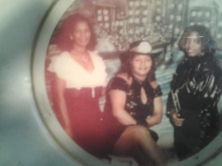 me mom and van