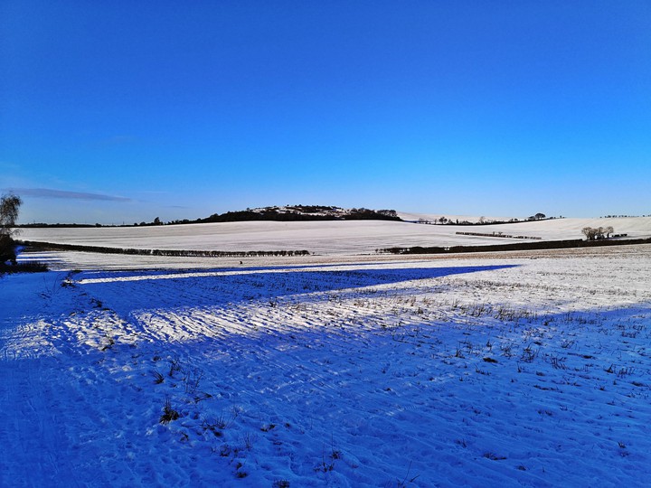 Snowing in the Blue