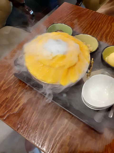 제주도 망고 팥빙수