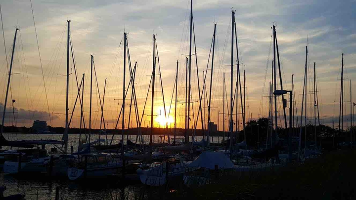 ostsee die schiffe bei Sonnenuntergang ❤️❤️