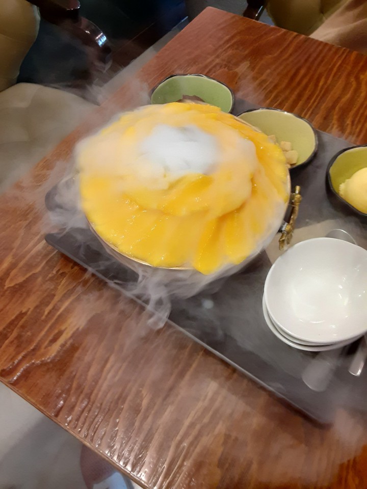제주도 망고 팥빙수
