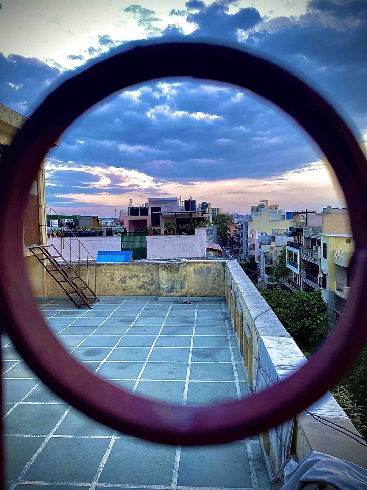 Roof top sky view