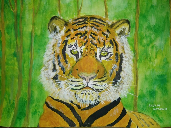 Tiger painting