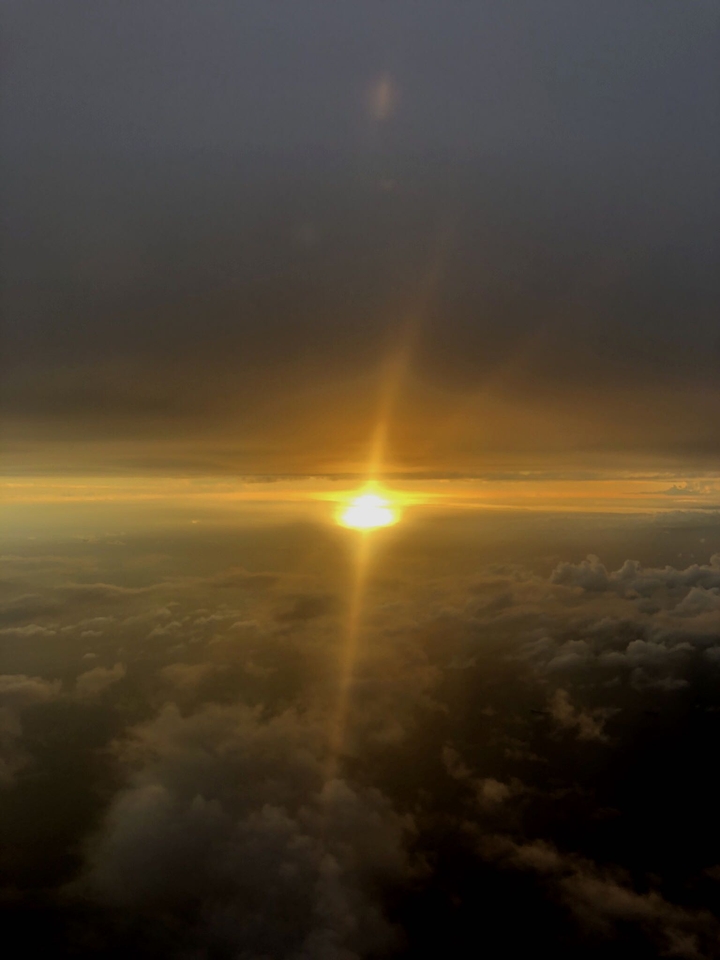 Early sunrise from 10000 feet up