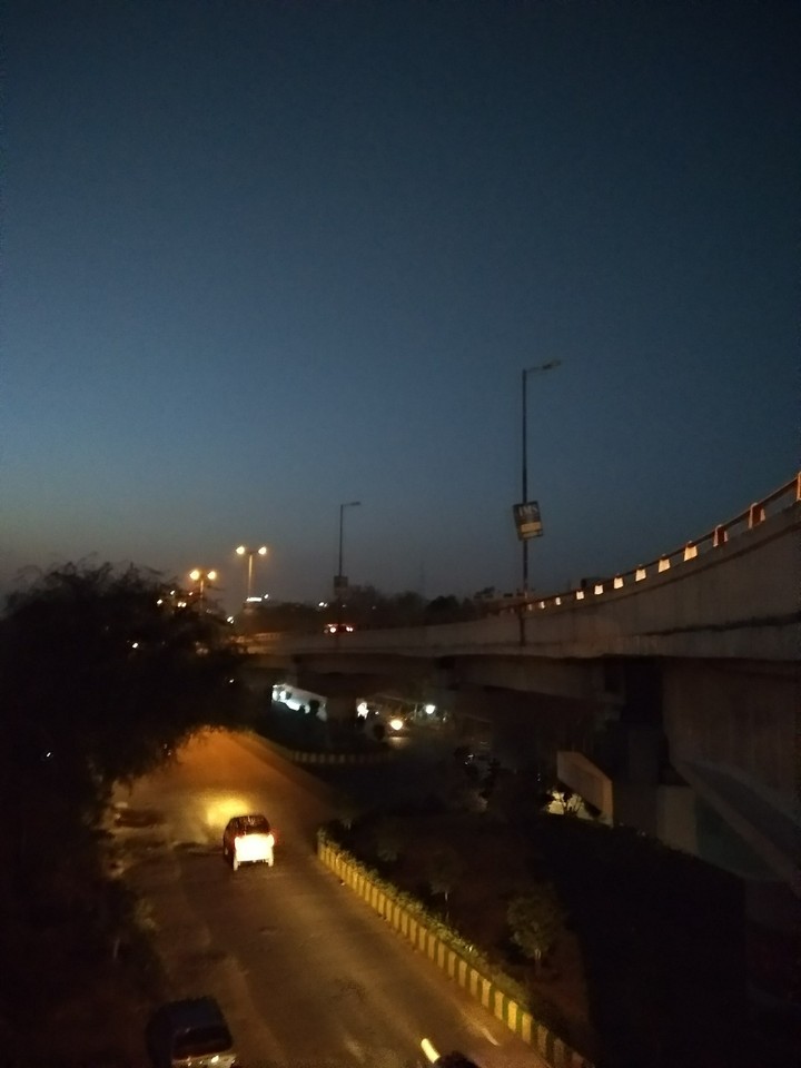 The calm evening