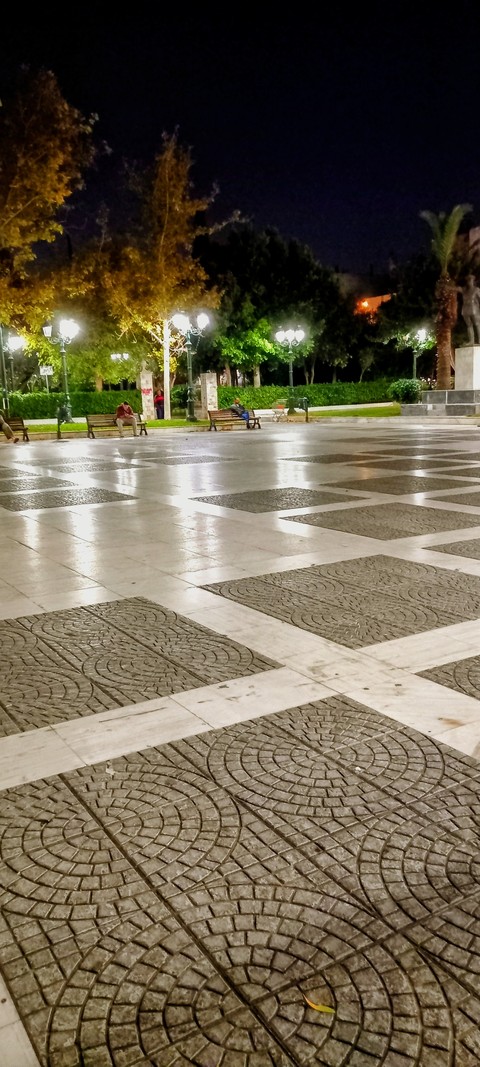 Renovated square (Kallithea, Athens)