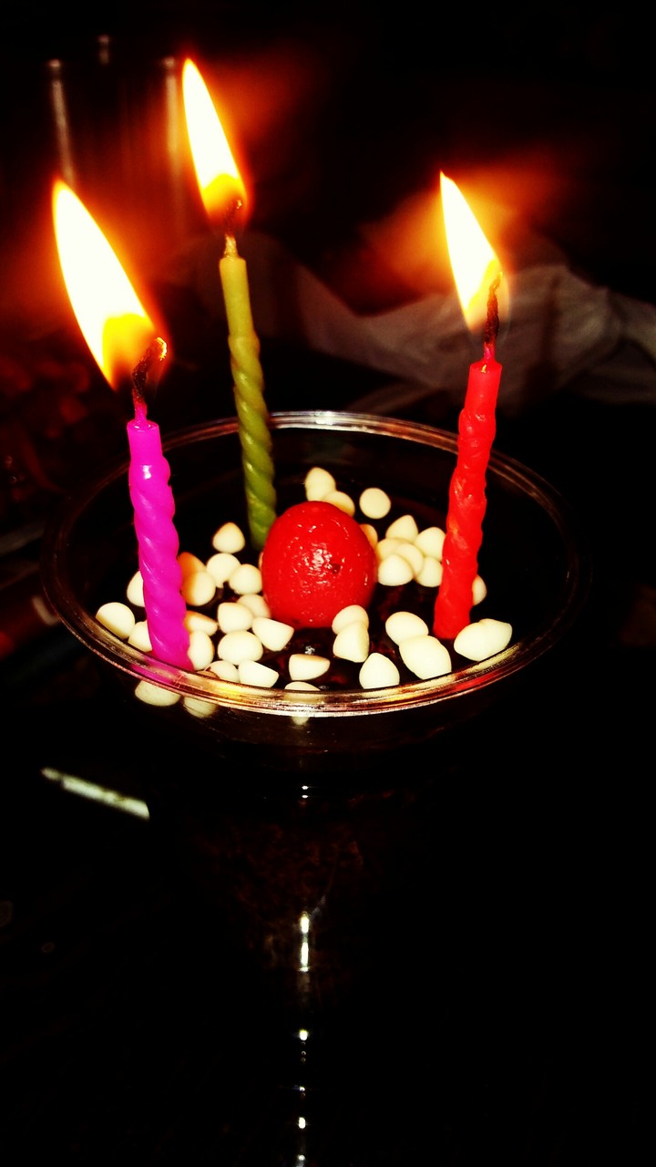 Birthday chocolate mousse