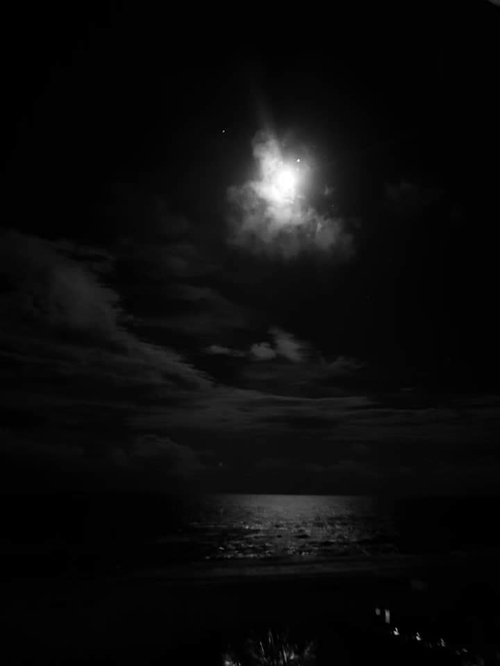 Black-and-white moonlight