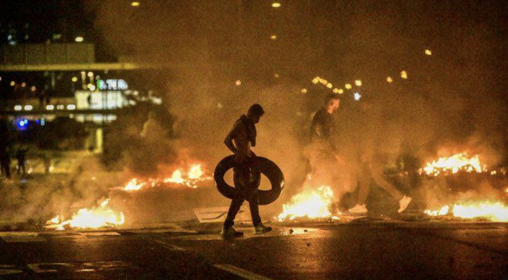 muslim youth saving Sweden from tyre !! Sweden fire fest!!