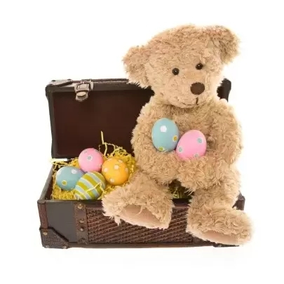 Teddy's treasure chest of eggs