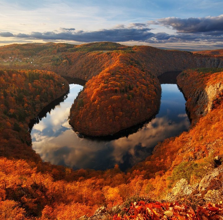 the Vltava river in the Czech Republic