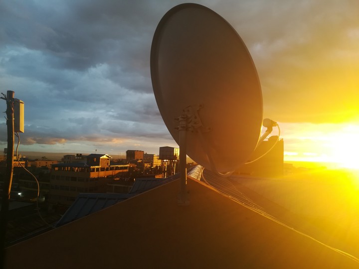 Sunset.