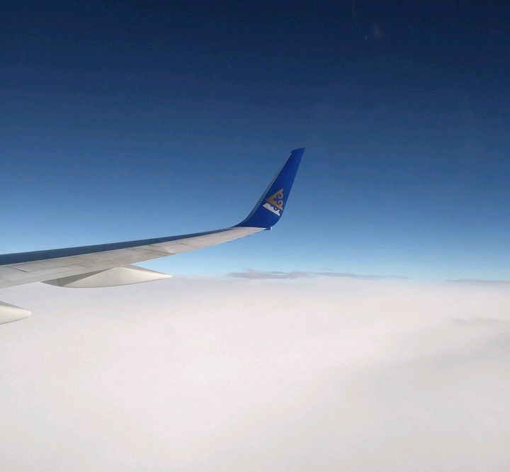 Above the clouds