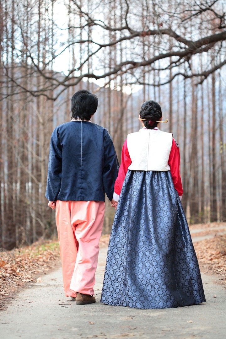 Couple in Korean Dress II