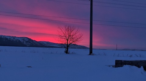 Crimson sunset