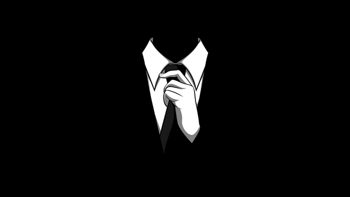 suit and tie are real person...identy