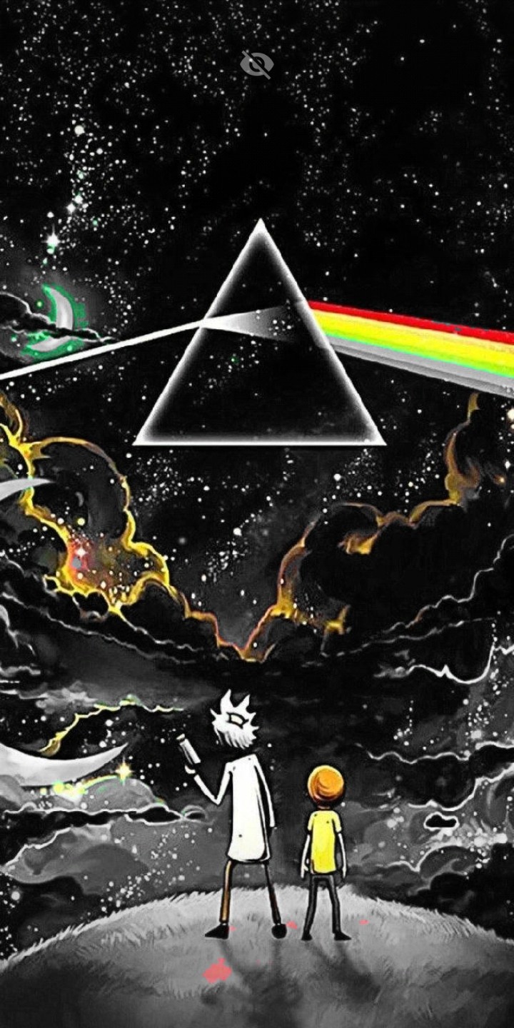 rick and morty pink floyd