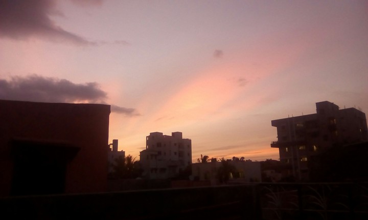 Sunset in solapur