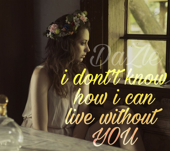 Can't live  without u