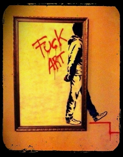 lol. the irony.....great art.