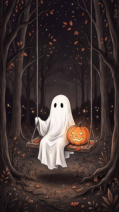 papéis de parede annimation, trick-or-treating