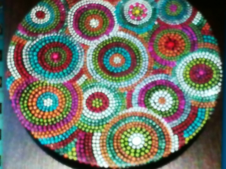 the point on the pottery