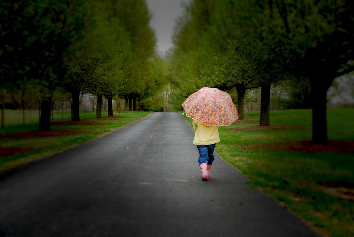 Enjoying Rainy weather.