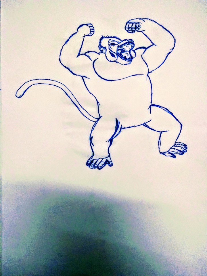 oozaru primitive beast (dragon ball)! artist-akshaysingh.
