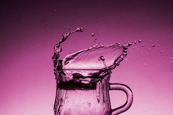 pink splash