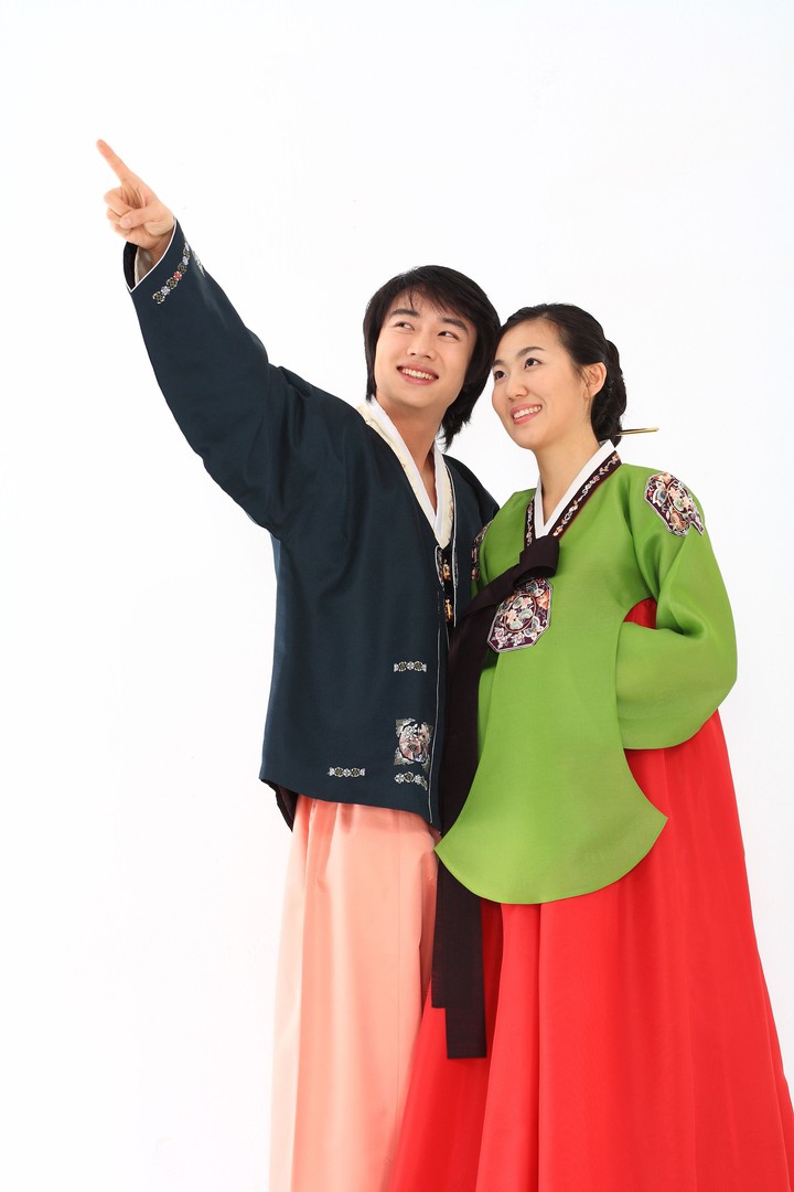 Couple in Korean Dress I