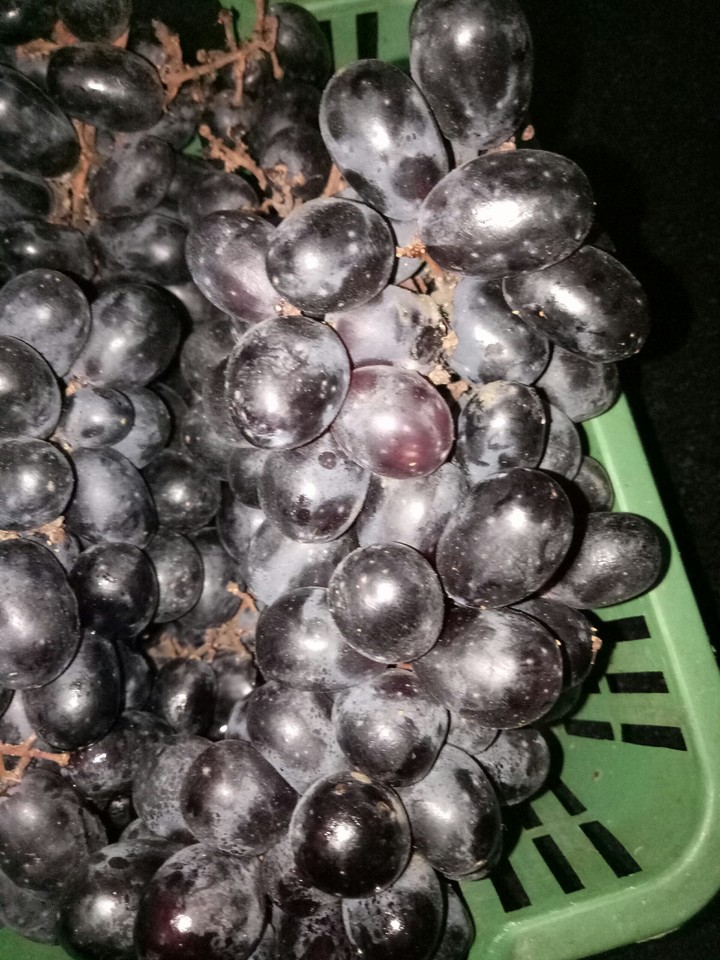 Black grapes